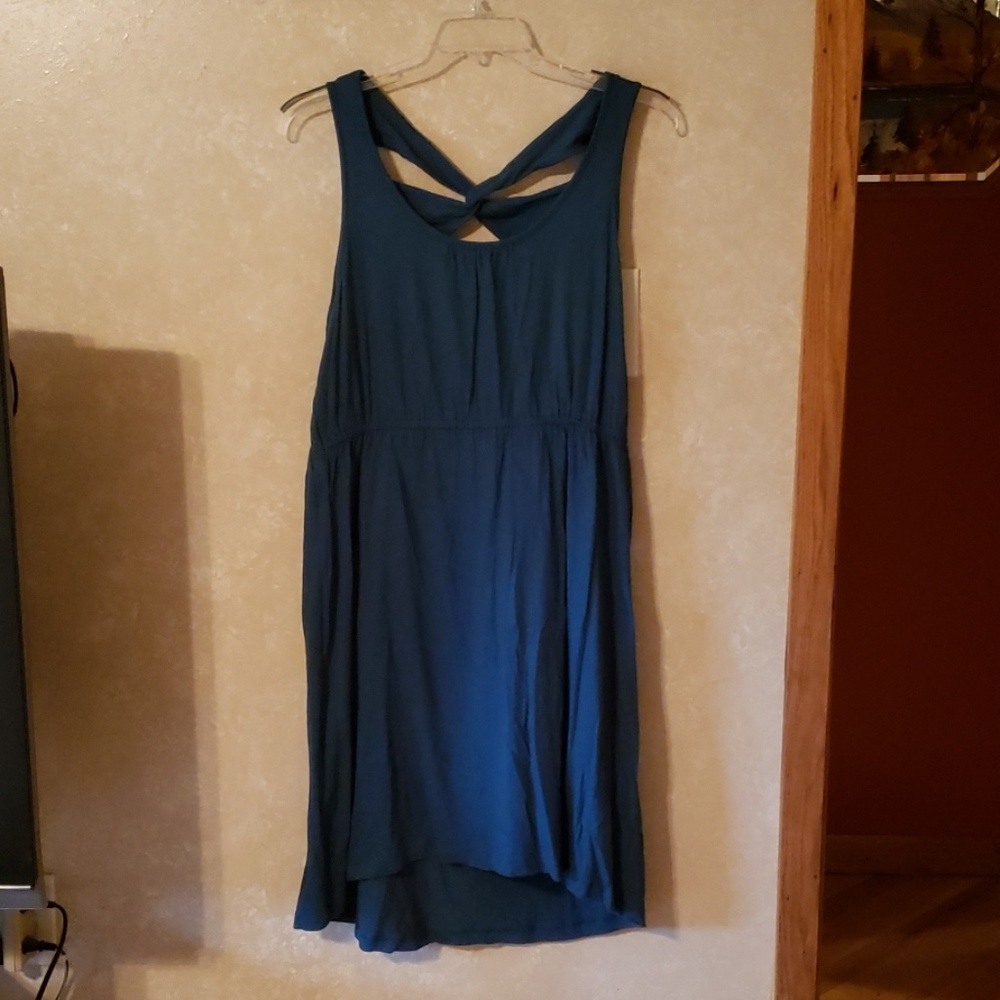 Blue cotton dress